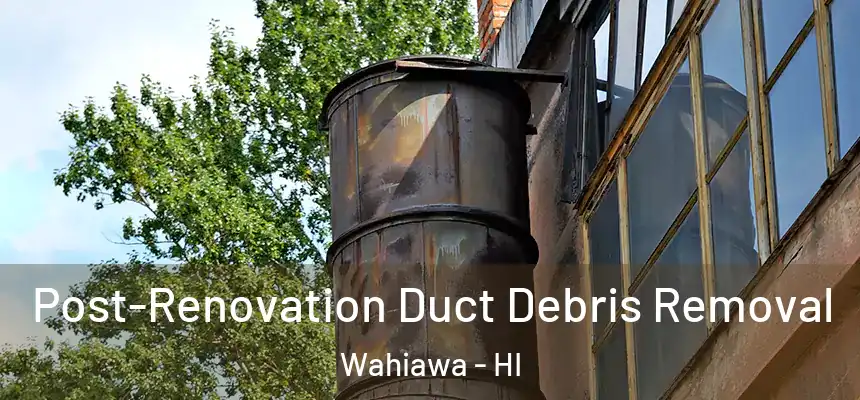  Post-Renovation Duct Debris Removal Wahiawa - HI